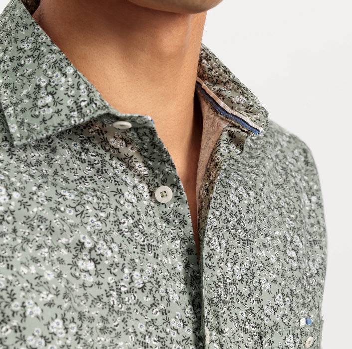 Oblymp Casual, Freizeithemd, regular fit, Kent, Grau-Grün Black Friday