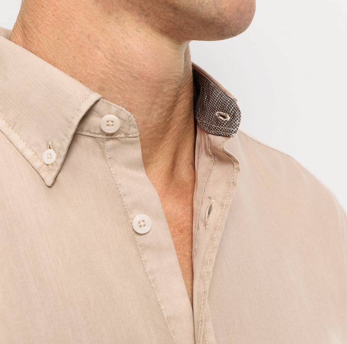 Oblymp Casual, Freizeithemd, regular fit, Button-down, Beige Osterangebot