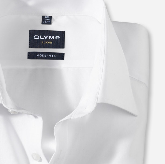 Oblymp Luxor, modern fit, Super langer Arm (72 cm), Businesshemd, New Kent, Weiß Valentinstagsangebot