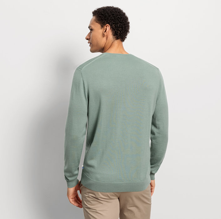 Oblymp Casual Strick, Pullover, Grau-Grün Exklusive Angebote