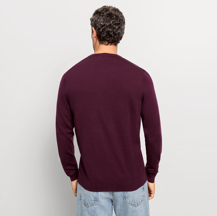 Oblymp Casual Strick, Pullover, Pflaume Saisonale Angebote