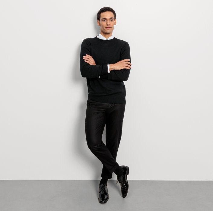 Oblymp Casual Strick, Pullover, Schwarz VIP-Rabatte