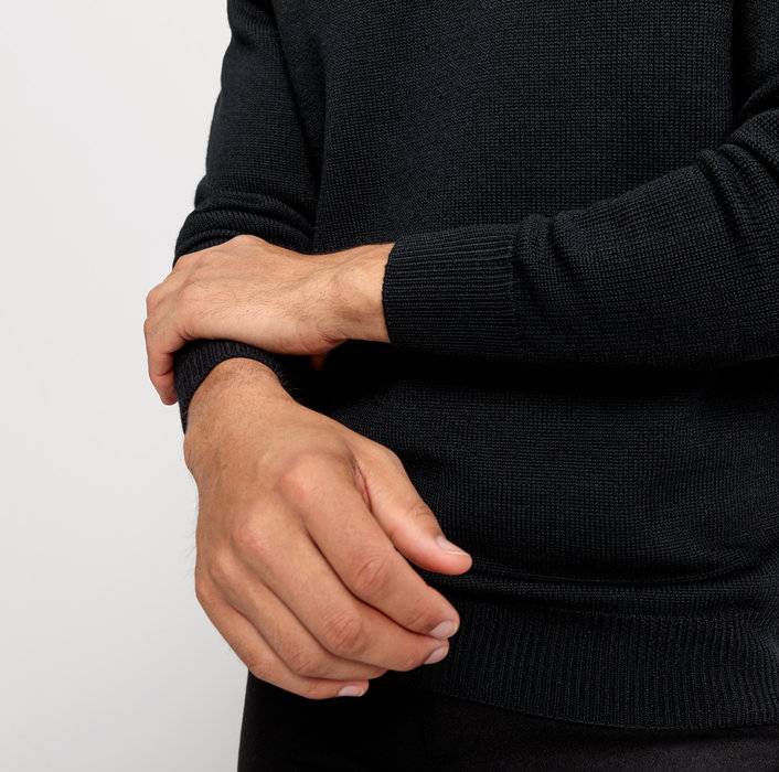 Oblymp Casual Strick, Pullover, Schwarz VIP-Rabatte