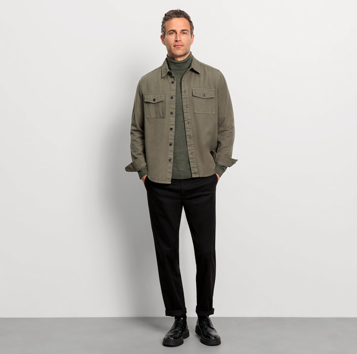 Oblymp Casual Strick, Pullover, Dunkelgrün Wochenangebot