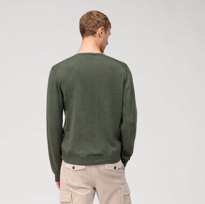 Oblymp Casual Strick, Pullover, Oliv Letzte 3 Tage