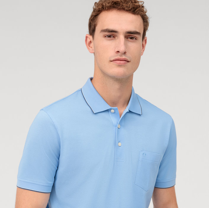 Oblymp Casual Wirk, Polo, Hellblau Clearance-Verkauf