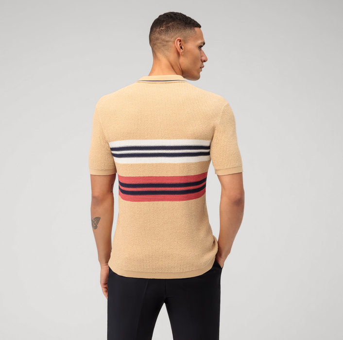 Oblymp Casual Strick, Polo, Hellbeige Online