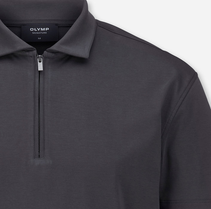 Oblymp SIGNATURE Wirk, Polo, Grau Schlussverkauf
