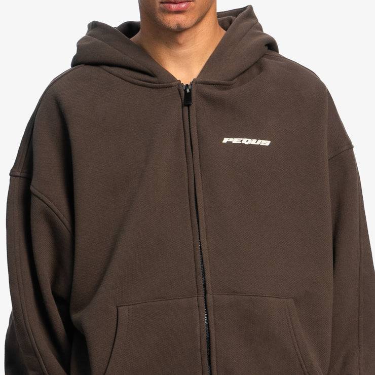 Pequs Plágia Chest Logo Zip Hoodie Wochenangebot