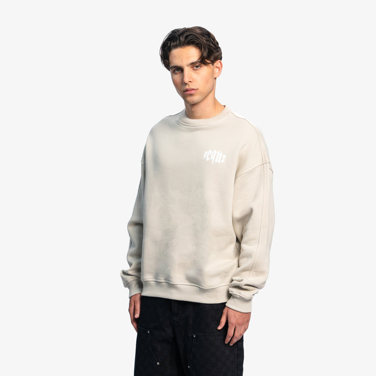 Pequs Mythic Chest Logo Sweater Begrenzte Freigabe