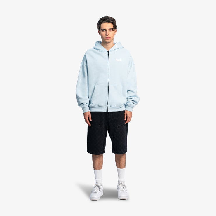Pequs Back Logo Zip Hoodie Letzter Tag