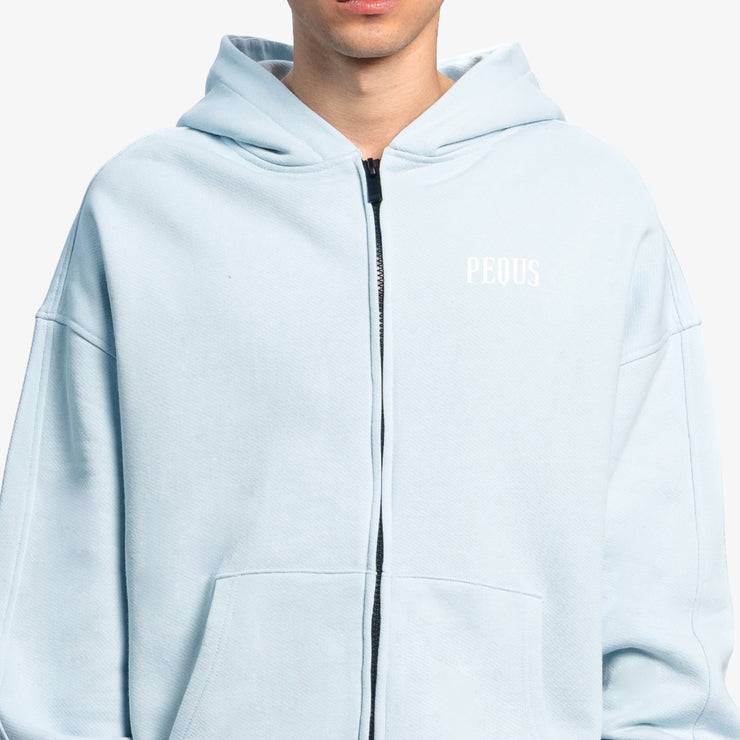 Pequs Back Logo Zip Hoodie Letzter Tag