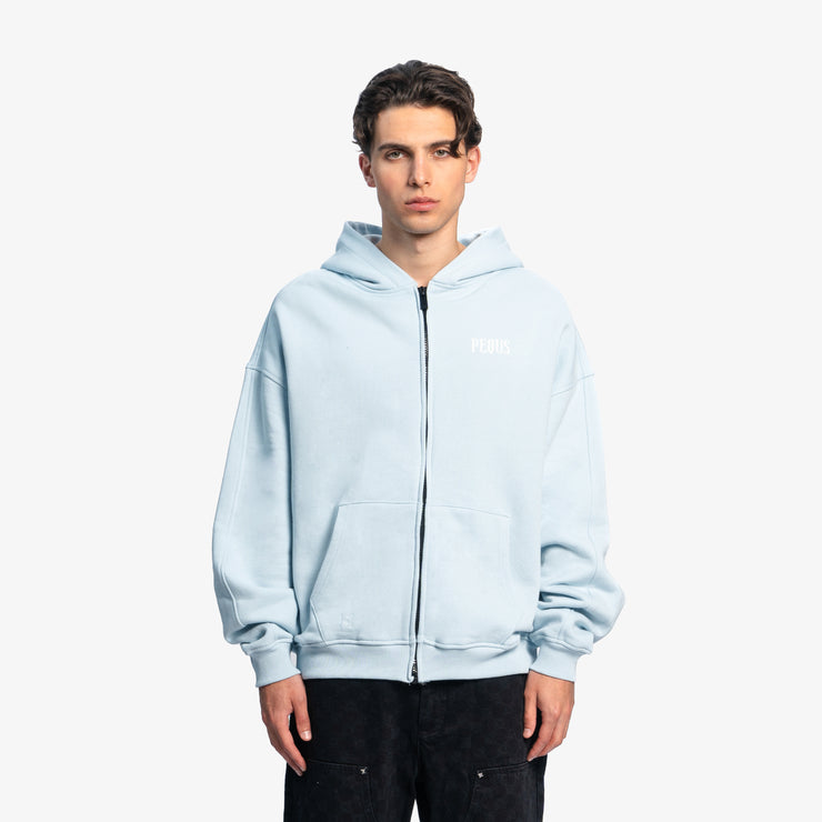 Pequs Back Logo Zip Hoodie Letzter Tag