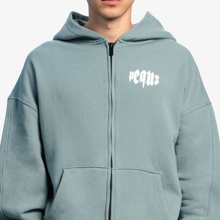 Pequs Mythic Chest Logo Zip Hoodie Zeitbegrenzte Promotion