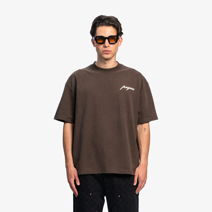 Pequs A Paradise Beach Club Back Logo T-Shirt Bestseller