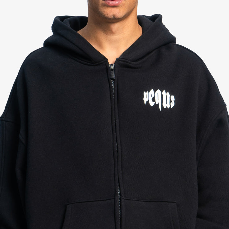Pequs Mythic Chest Logo Zip Hoodie Super Sparpreis