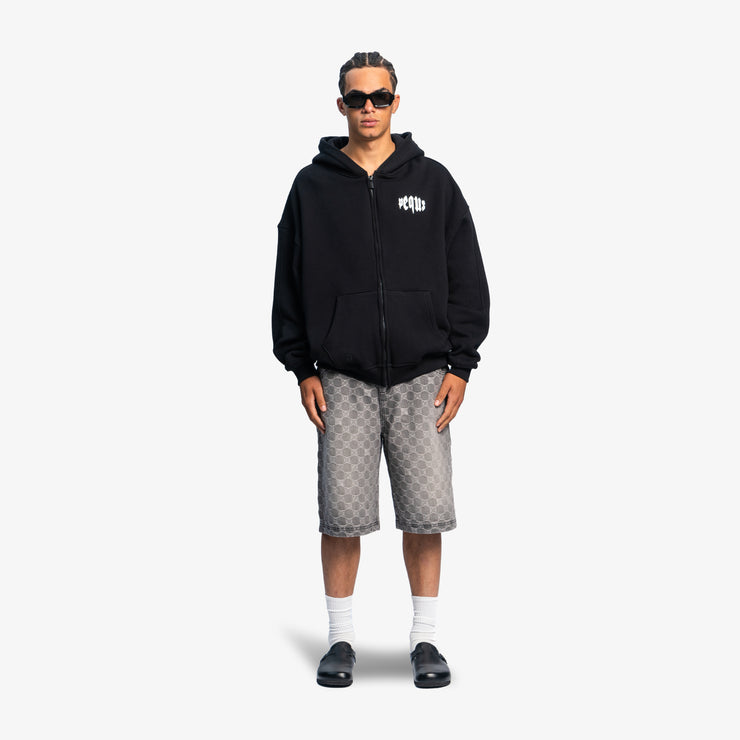 Pequs Mythic Chest Logo Zip Hoodie Super Sparpreis