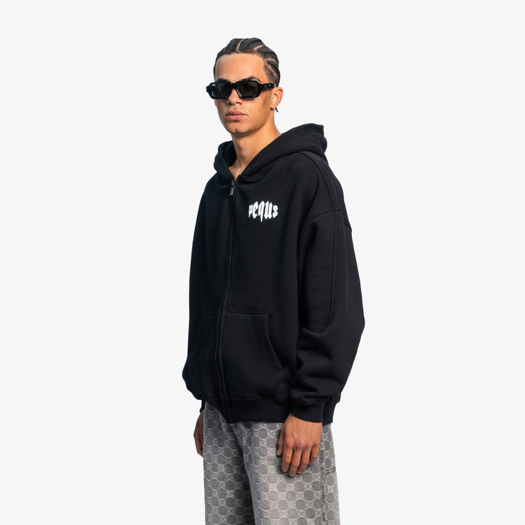Pequs Mythic Chest Logo Zip Hoodie Super Sparpreis