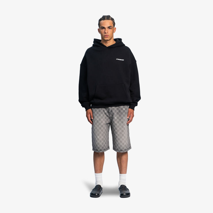 Pequs Plágia Chest Logo Hoodie Kostenlose Rückgabe
