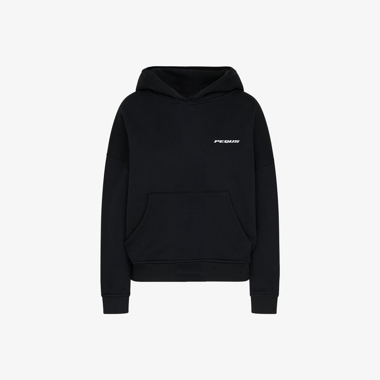 Pequs Plágia Chest Logo Hoodie Kostenlose Rückgabe