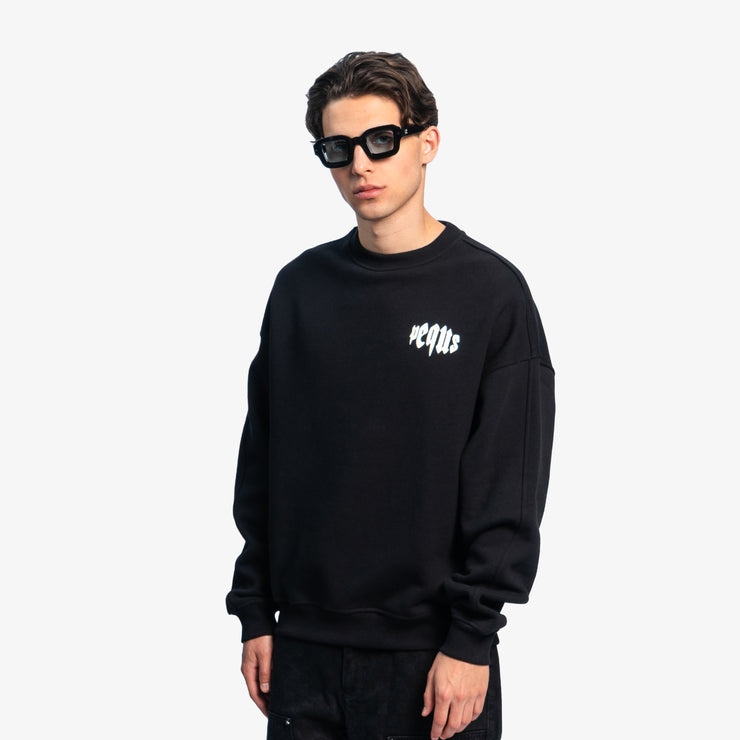 Pequs Mythic Chest Logo Sweater Begrenzte Freigabe