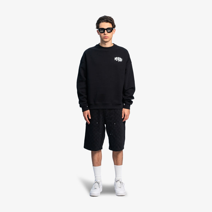 Pequs Mythic Chest Logo Sweater Begrenzte Freigabe