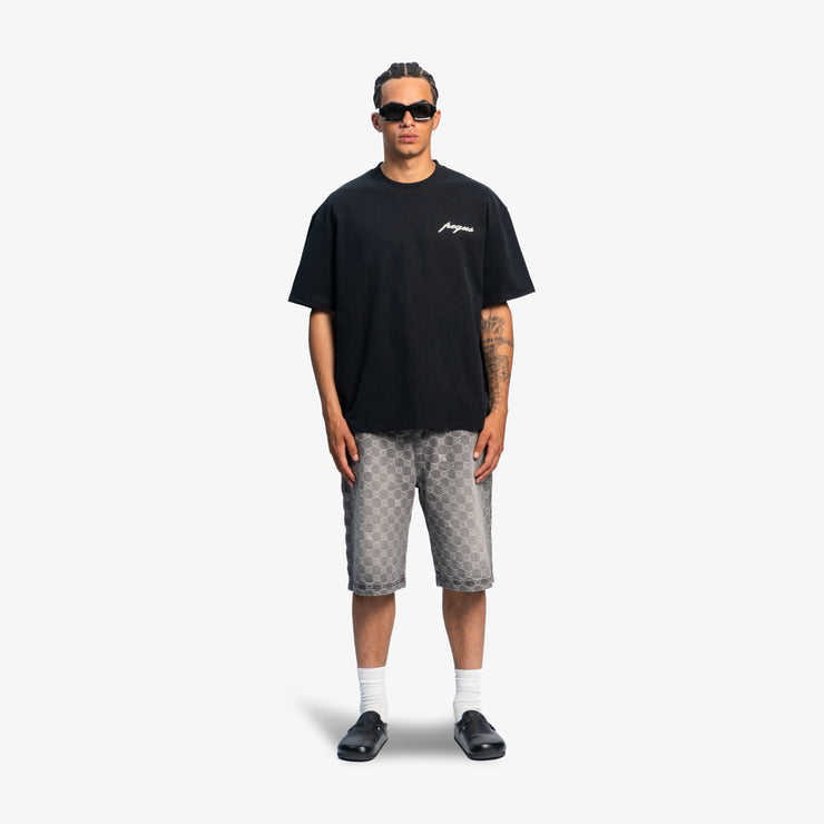 Pequs A Paradise Beach Club Back Logo T-Shirt Sonderangebot der Fabrik