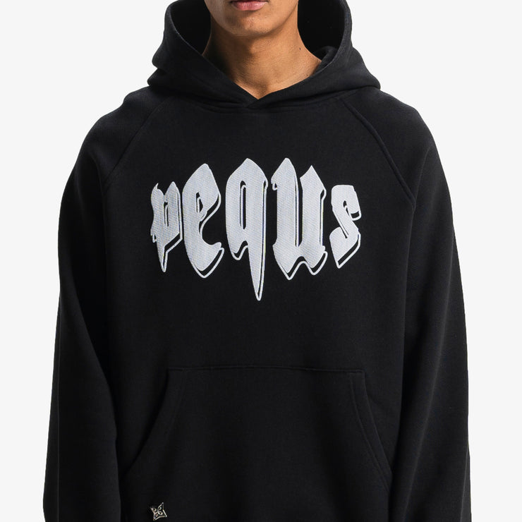 Pequs Outlined Mythic Logo Hoodie Limitierter Zeitrabatt