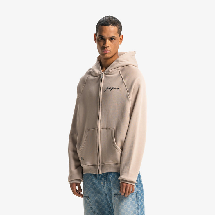 Pequs PEQUS Chest Logo Zip-Hoodie Black Friday