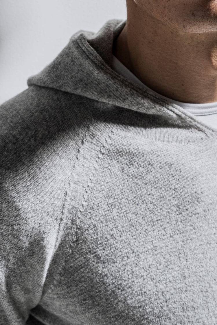 Phil Petter Kapuzen-Pullover aus Cashmerino, 3D Knit Räumungsverkauf