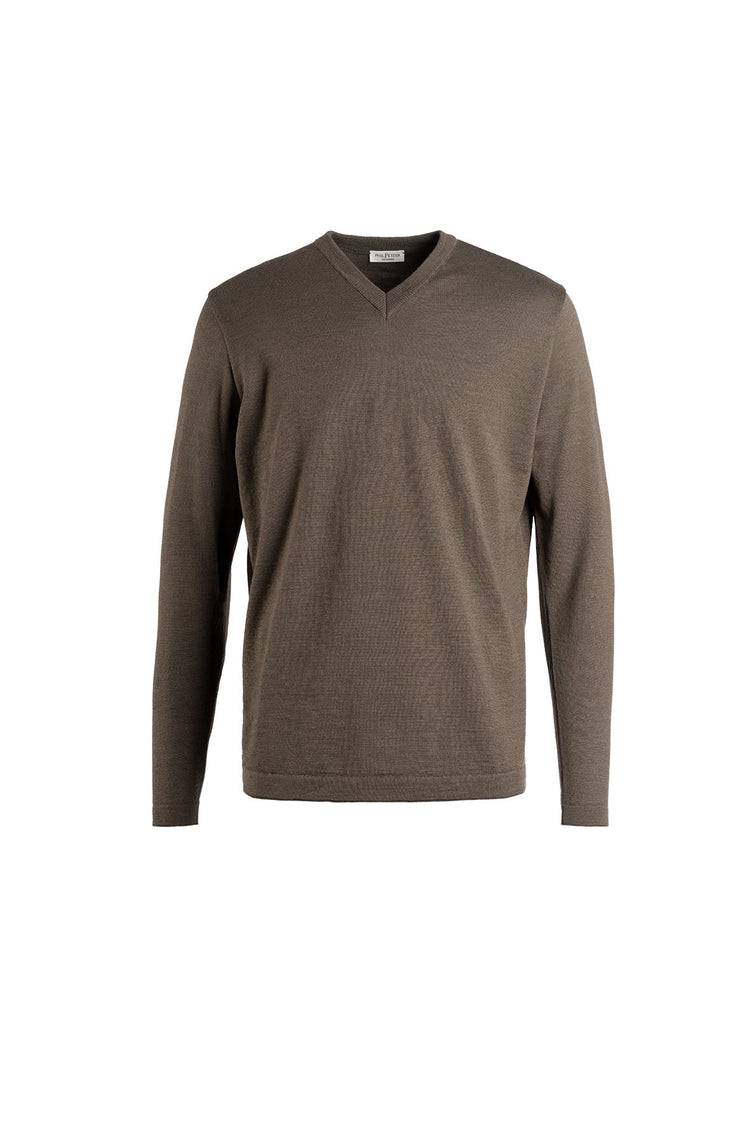 Phil Petter V-Pullover aus Merino-Seide Online Shopping