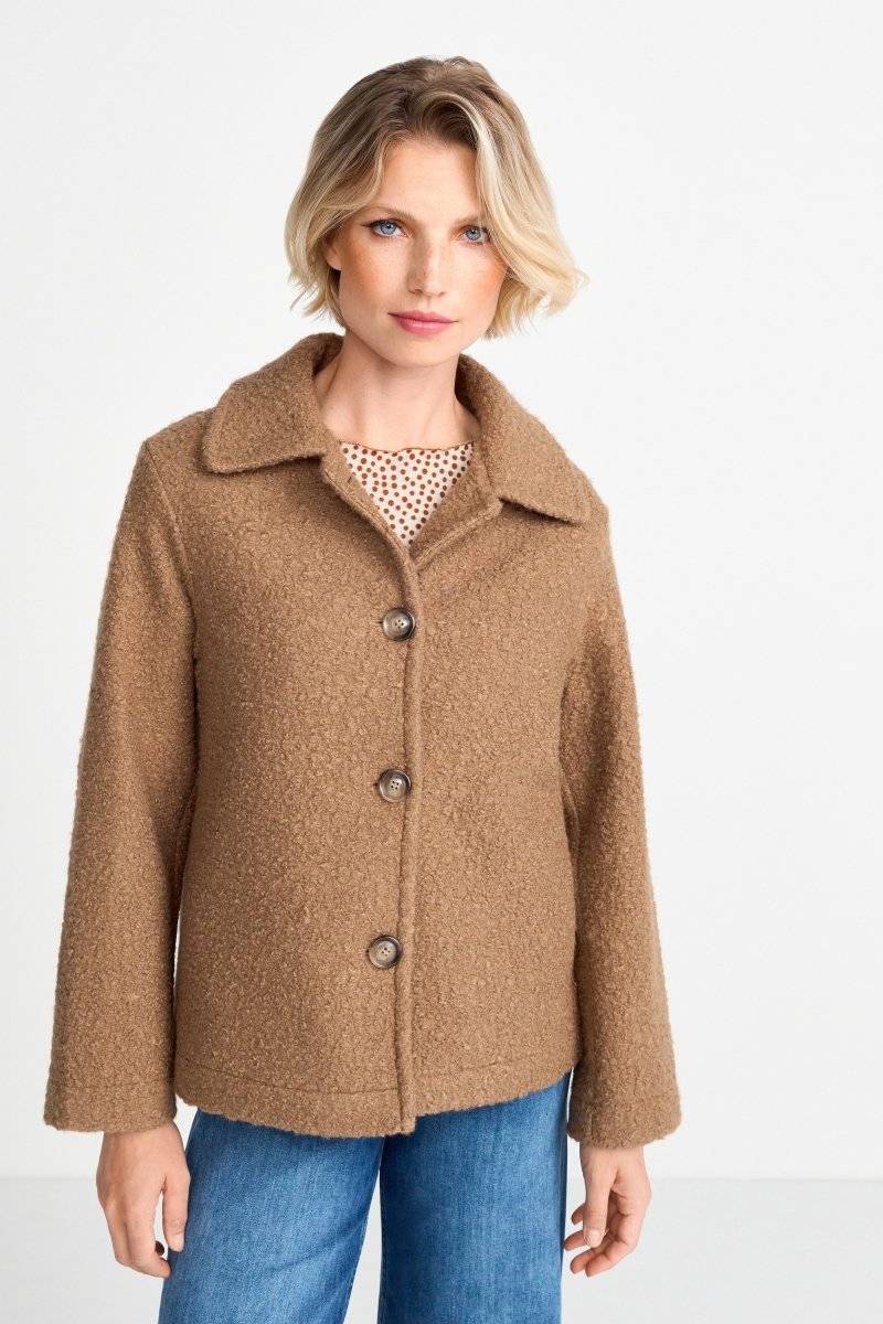 Eich & Royal Jacke mit breitem Umlegekragen Große Rabatte
