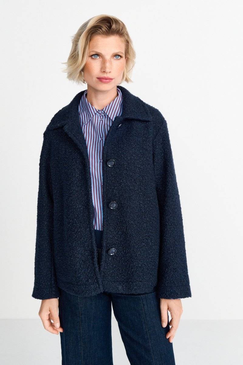 Eich & Royal Jacke mit breitem Umlegekragen Große Rabatte