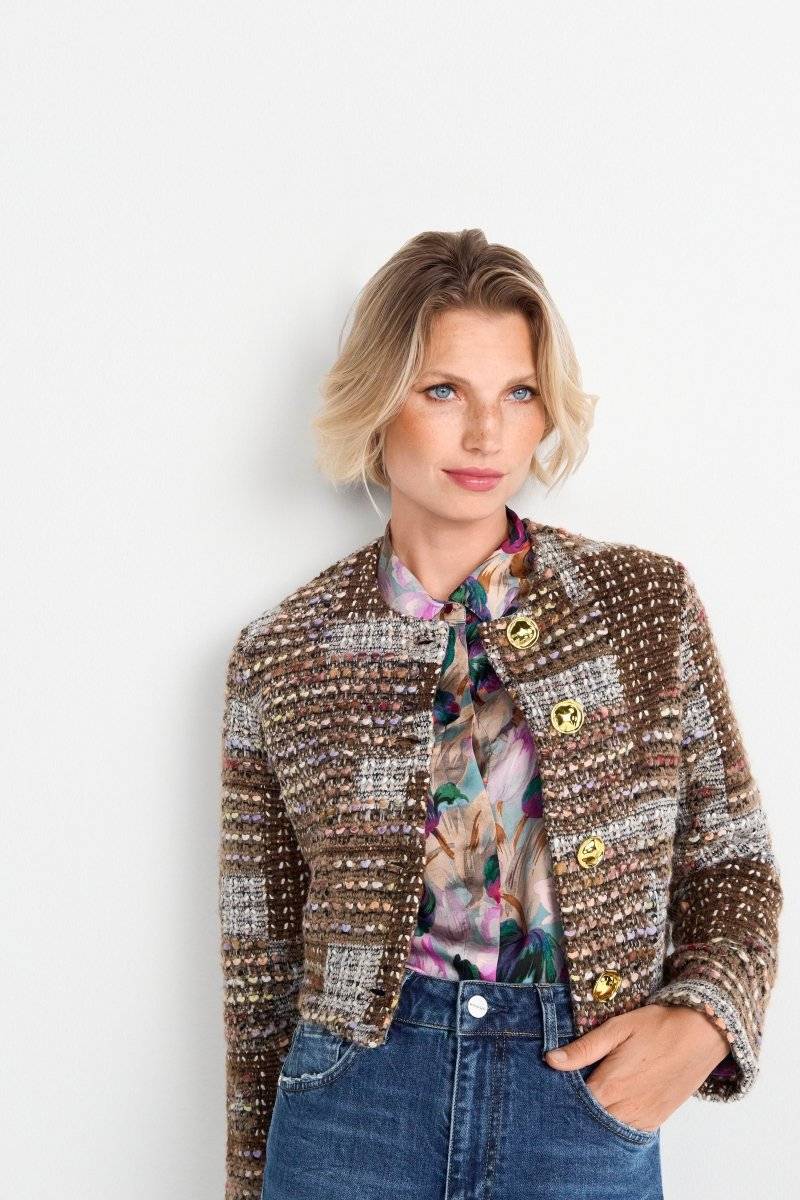 Eich & Royal Kurze Bouclé-Jacke Tiefpreis