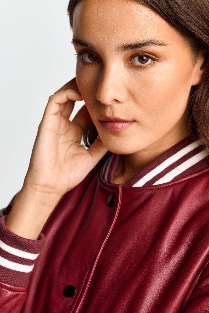 Eich & Royal Bomberjacke aus Leder Sonderangebot der Fabrik