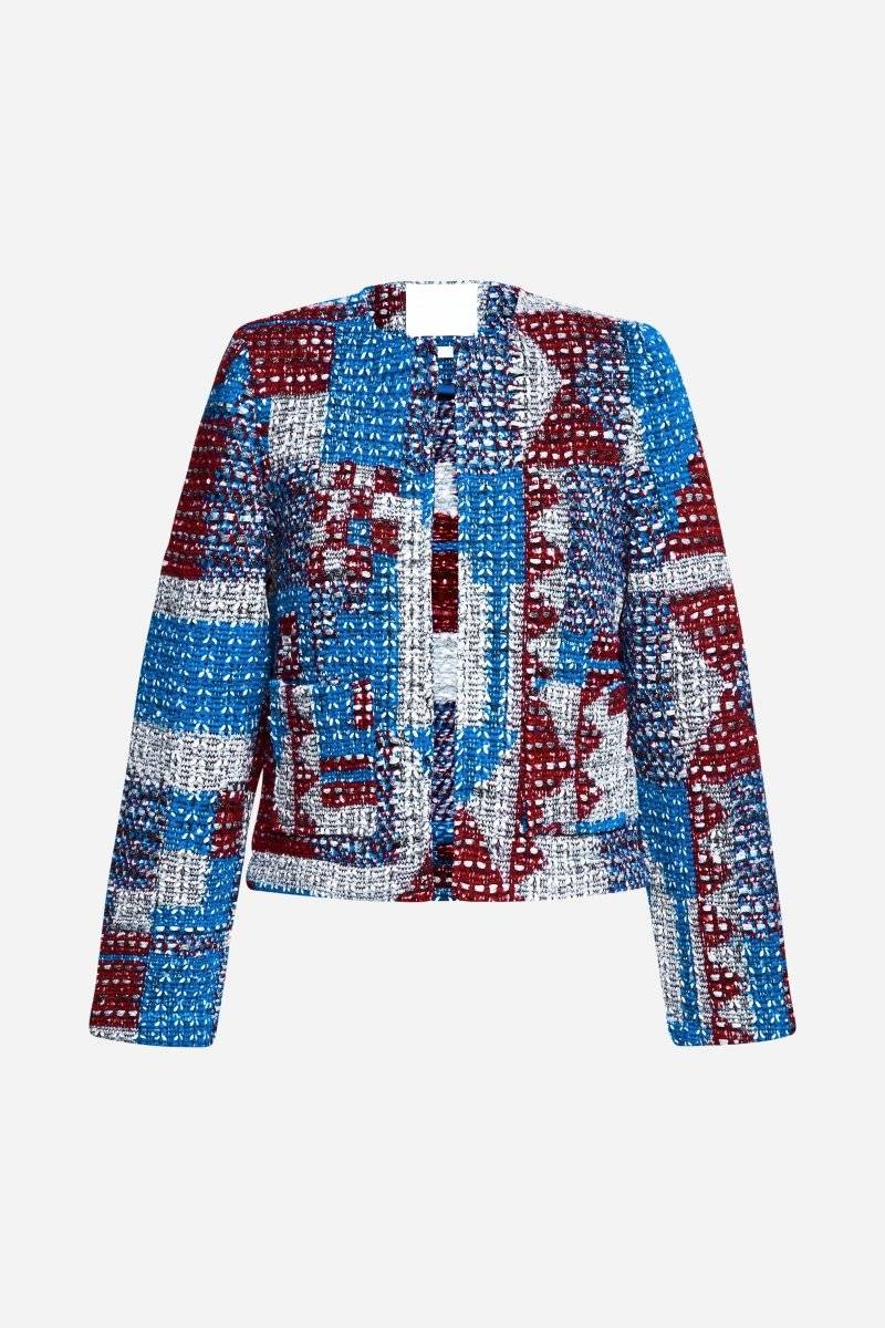 Eich & Royal Mehrfarbige Bouclé-Jacke 2025