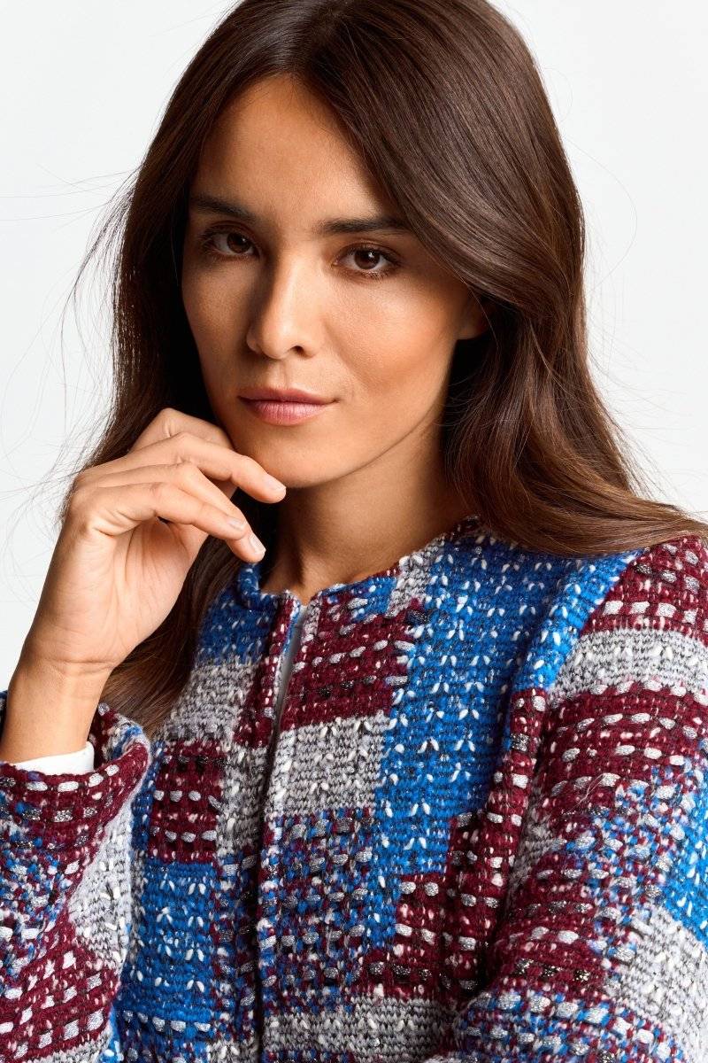 Eich & Royal Mehrfarbige Bouclé-Jacke 2025