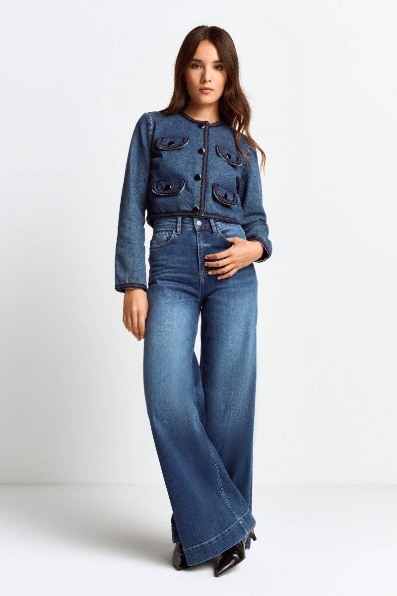 Eich & Royal Denim-Jacke mit Zierborten Online