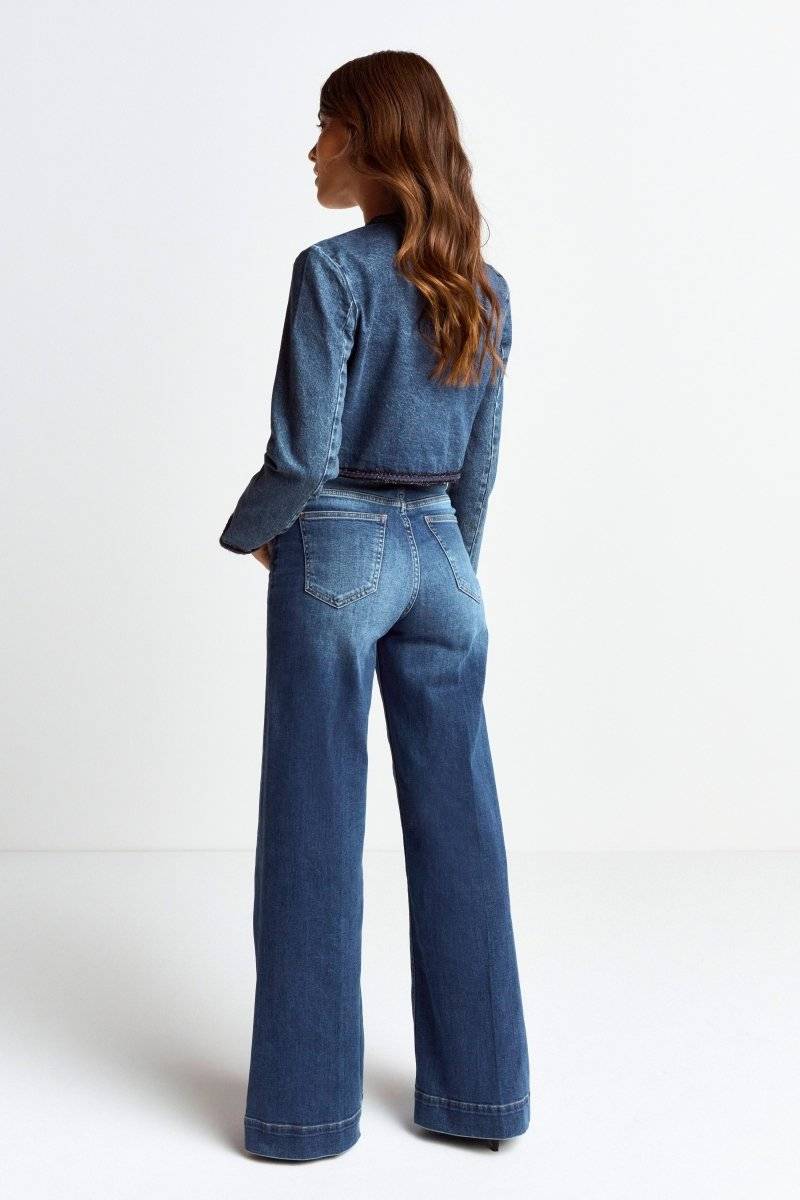 Eich & Royal Denim-Jacke mit Zierborten Online