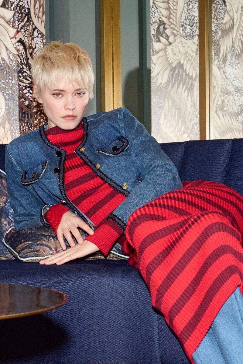 Eich & Royal Denim-Jacke mit Zierborten Online