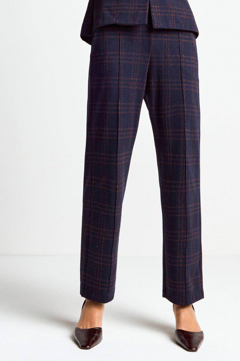 Eich & Royal Stoffhose mit Karomuster und Bügelfalte Sonderangebot