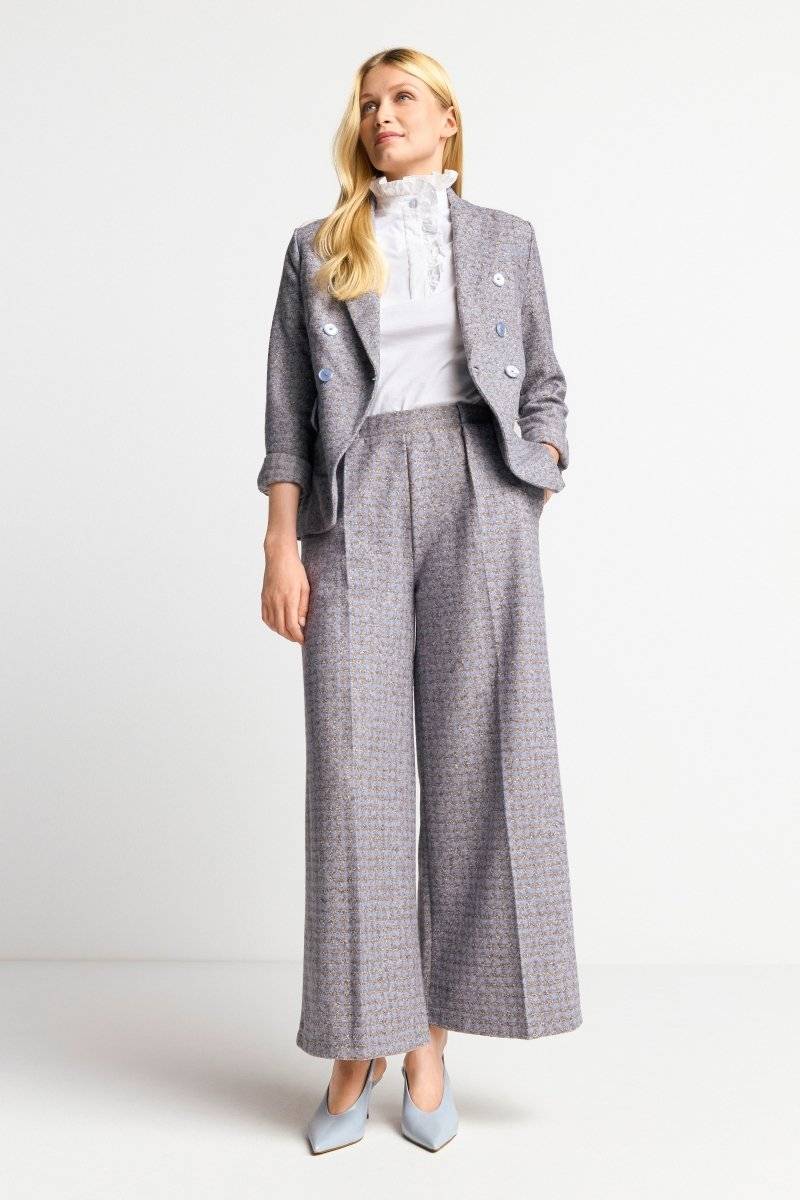 Eich & Royal Karierte Culotte aus Wollmix Exklusivangebot