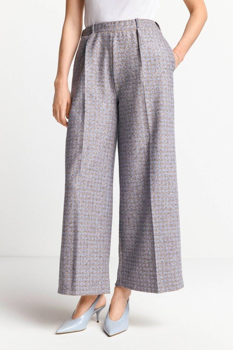 Eich & Royal Karierte Culotte aus Wollmix Exklusivangebot