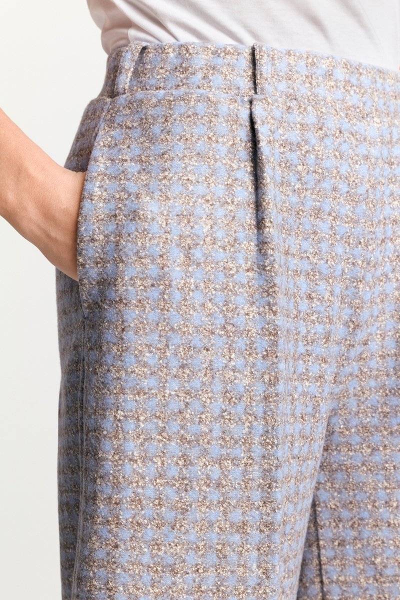 Eich & Royal Karierte Culotte aus Wollmix Exklusivangebot
