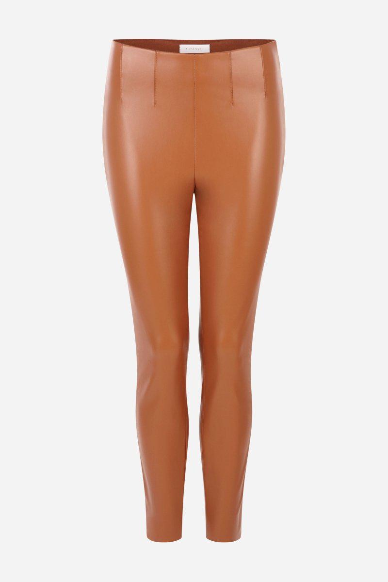 Eich & Royal Knöchellange Kunstleder-Leggings Online Outlet