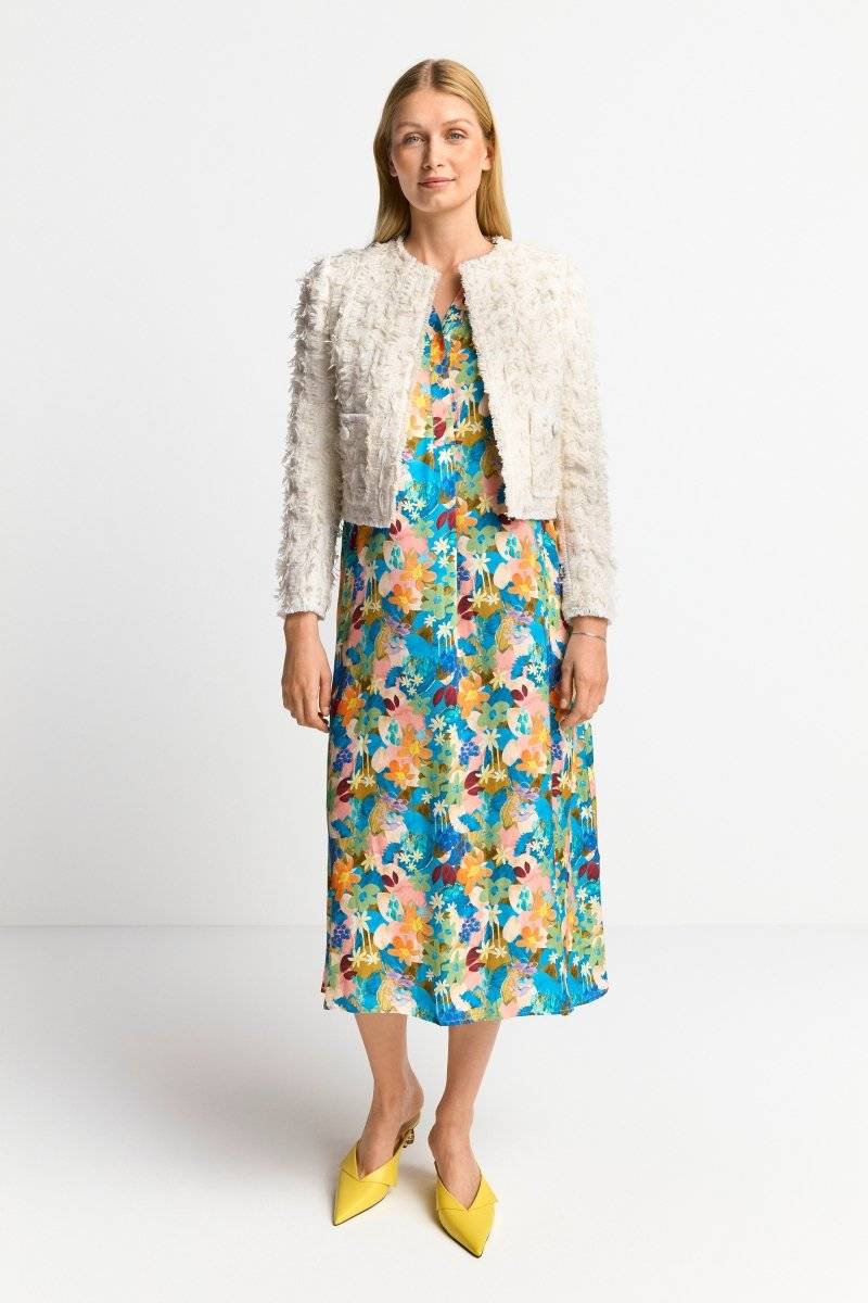Eich & Royal Kurze Jacke mit fransiger Struktur Bis zu 60% Rabatt