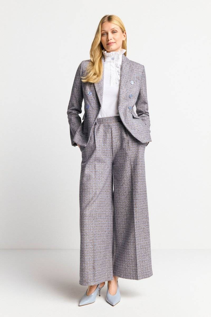 Eich & Royal Karierter Wollblazer mit Reverskragen Bis zu 55% Rabatt