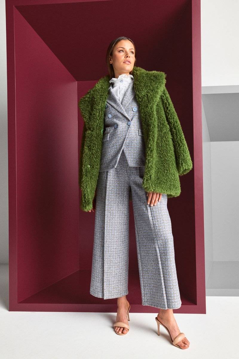 Eich & Royal Karierter Wollblazer mit Reverskragen Bis zu 55% Rabatt