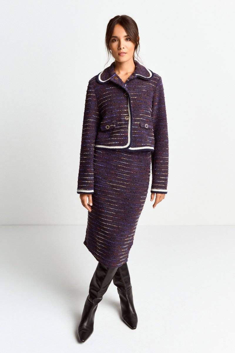 Eich & Royal Bouclé-Jacke mit Bubikragen Fabrikladen