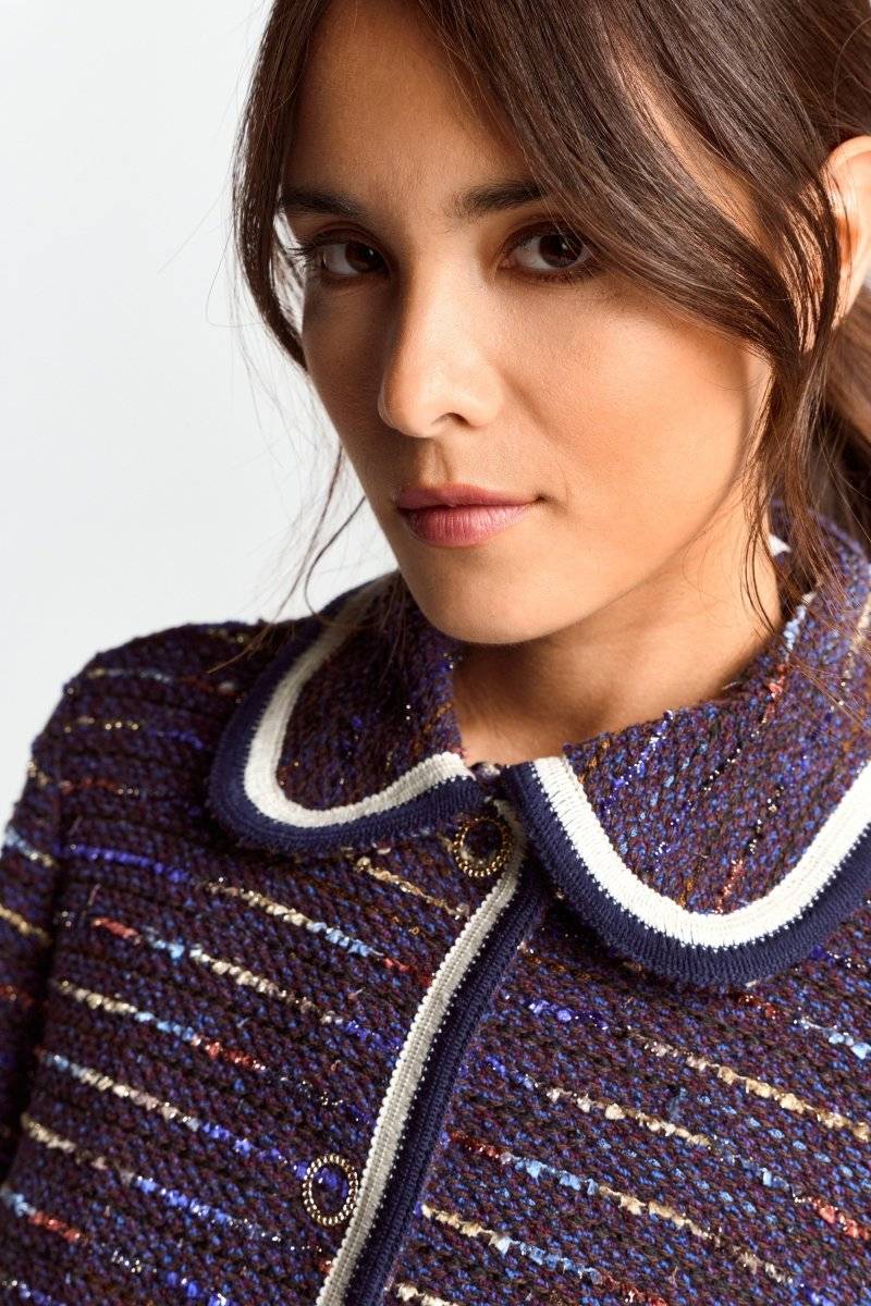 Eich & Royal Bouclé-Jacke mit Bubikragen Fabrikladen